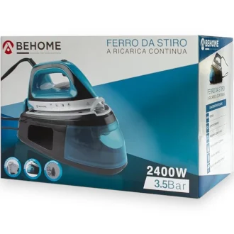 ferro da stiro a carica continua 2400w behome scatola