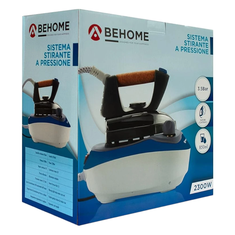ferro da stiro caldaia a pressione 2300w behome scatola