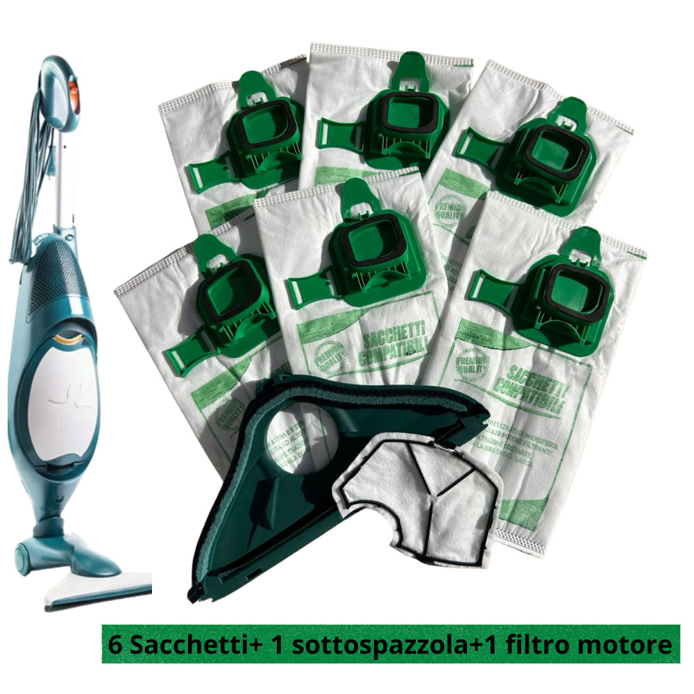 KIT 140 SACCHETTI SOTTOSPAZZOLA FILTRO