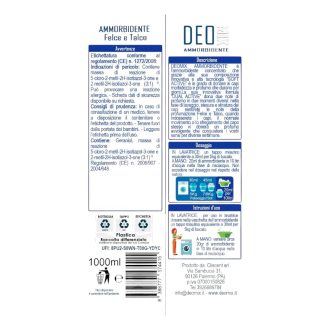 ammorbidente concentrato felce e talco 1 lt deomix istruzioni