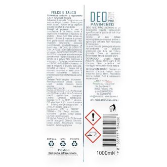 detersivo pavimenti felce e talco 1 lt deomix istruzioni