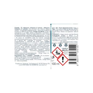 profuma biancheria felce e talco 100ml deomix etichetta