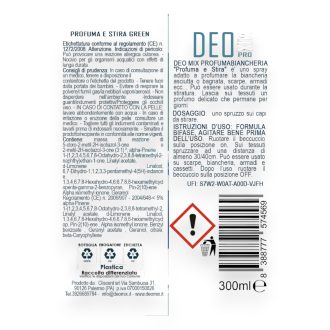profuma e stira green 300ml deomix istruzioni